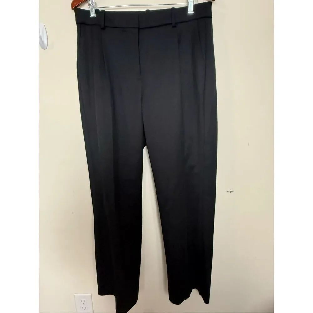 J. Crew Collection BV170 straight-leg essential dress pant in wool blend Black